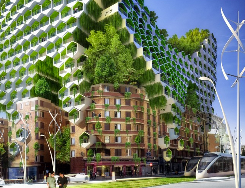 Illustration for article titled Paris as a Green and Sustainable Future City Is Even More Beautiful